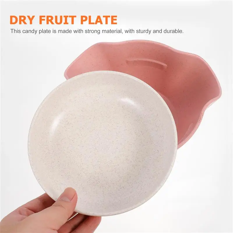 

1 Set Double Layer Dry Fruit Plate Party Snack Plate Practical Serving Bowl