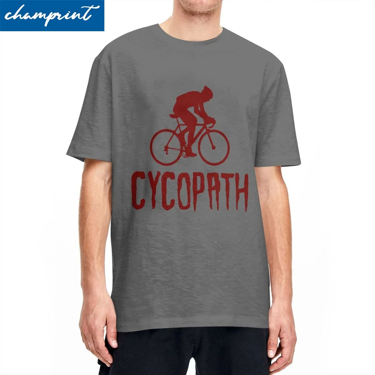 Футболка Cycopath мужская с круглым вырезом 100% хлопок одежда для езды на велосипеде в