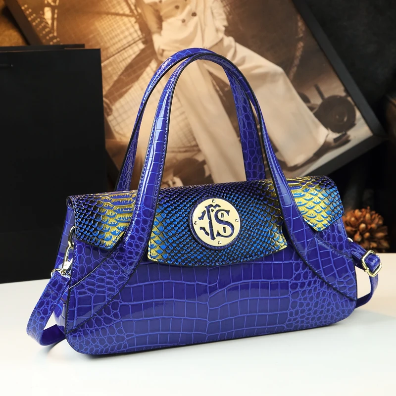 

Женская сумка из натуральной кожи, 2023, роскошные модные женские сумки-тоут со змеиным узором, вместительные сумки через плечо для мам