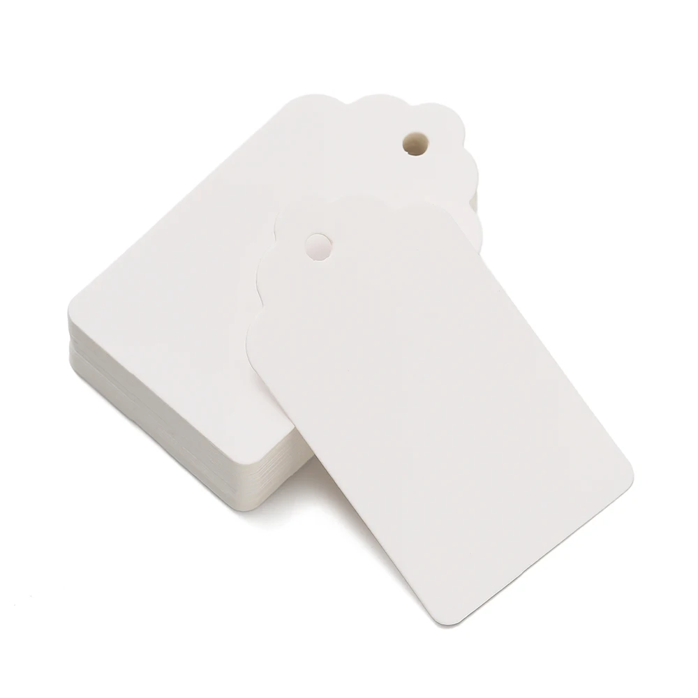 

100 шт./лот 5*3 см упаковочная этикетка коричневая крафт-карта/черная/белая бумажная бирка DIY ювелирная этикетка свадебный подарок украшение бирка