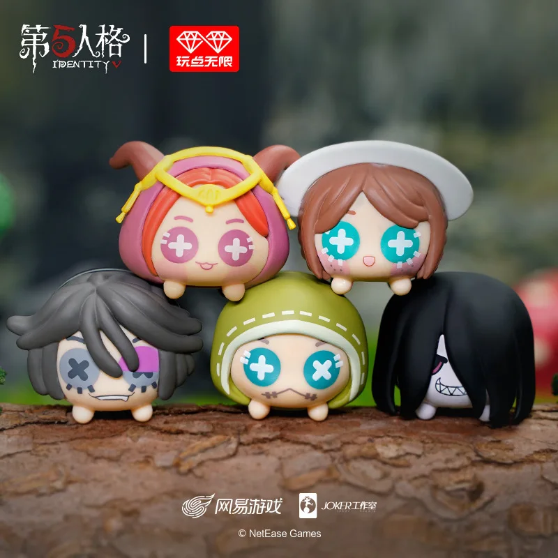 Random style Game Identity V Action PVC Figure Keychain Coordinator Doctor Gardener Emma Woods Naib Subedar Mercenary Model Toys