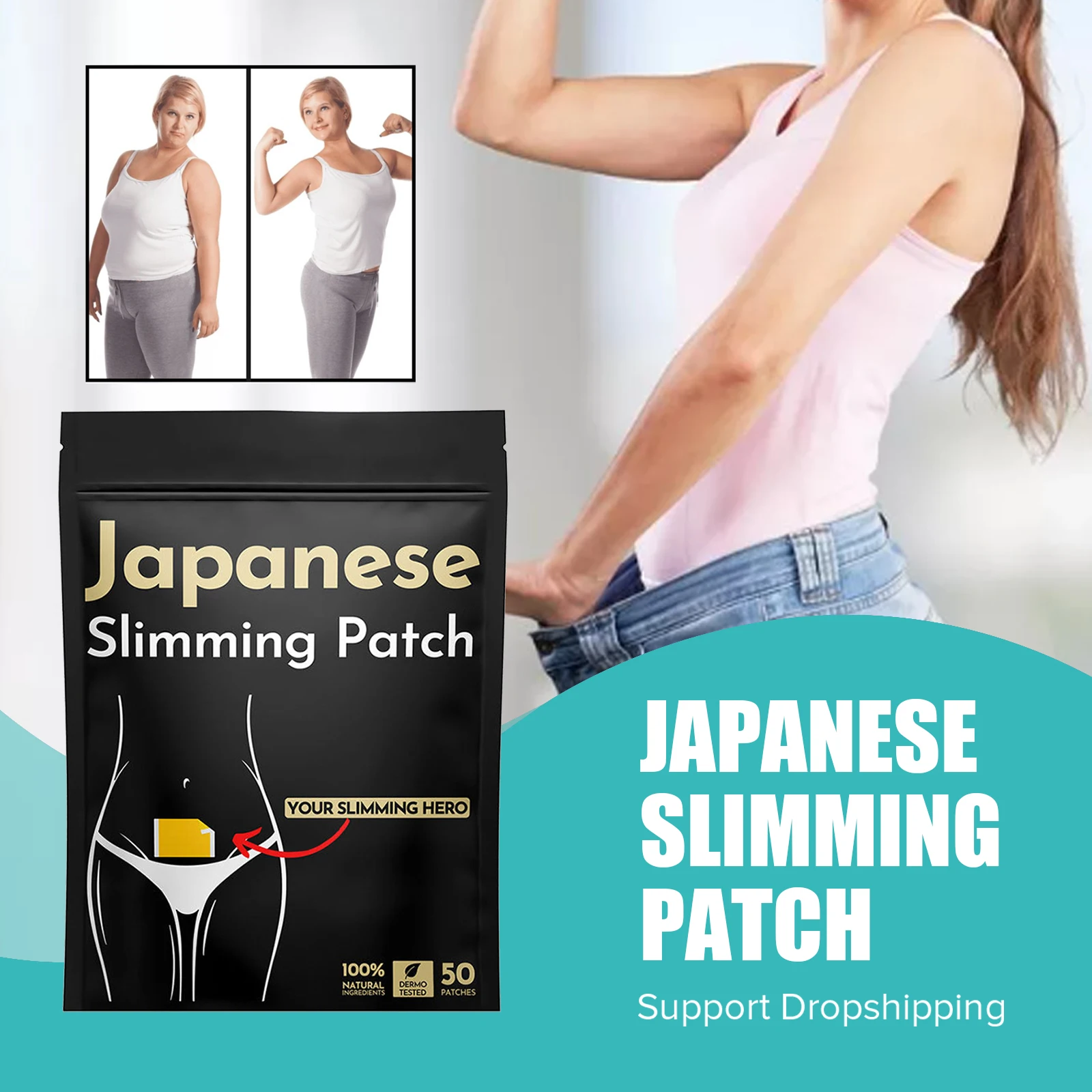

Slimming Detox Patch for Weight Loss Fast Burning Fat Anti Cellulite Belly Arm Abdomen Tummy Slim Patch Body Firming Health Care