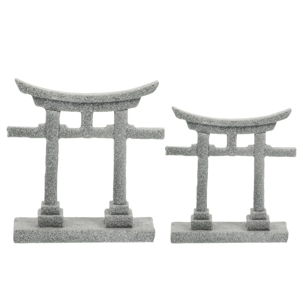 

2 Pcs Garden Micro Landscape Zen Style Craft Fish Aquarium Decoration Tank Ornament Adorn DIY Desktop Adornment Accessories