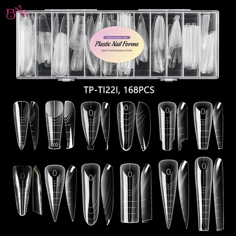 Двойные формы для ногтей BNG 168/180PCS