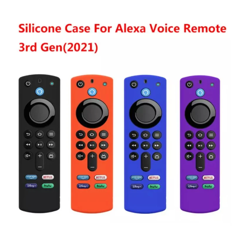 

Case For Alexa Voice Remote 3rd Gen Anti Slip Shock Proof Silicone Cover For Alexa Voice Fire TV Stick 2021 Remote Control