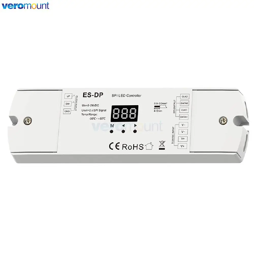 Контроллер лестничного освещения Skydance ES-DP двойной кнопочный SPI-контроллер для