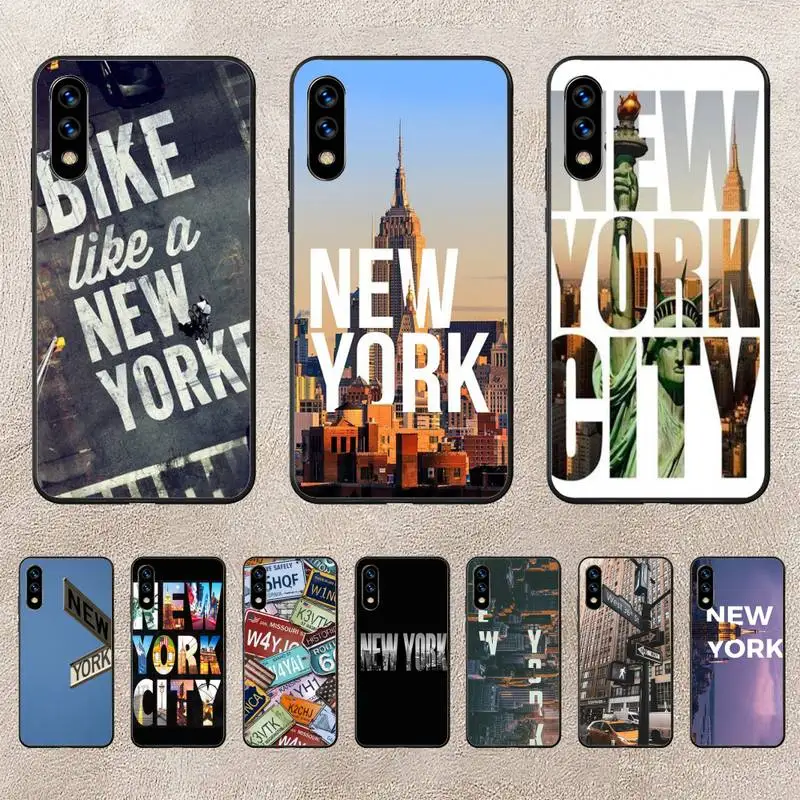 

NYC NEW YORK City Phone Case For Huawei G7 G8 P7 P8 P9 P10 P20 P30 Lite Mini Pro P Smart Plus Cove Fundas