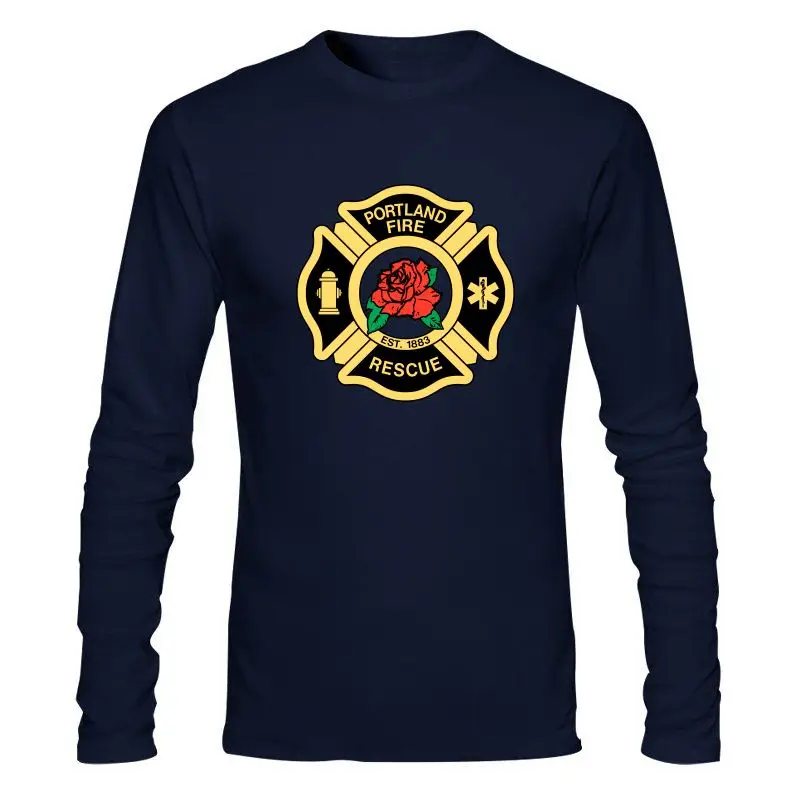 

Мужская одежда, новая Кепка-шапка, Пожарная служба Портленда, Пожарная и спасательная техника, индивидуальная футболка, двусторонняя печат...