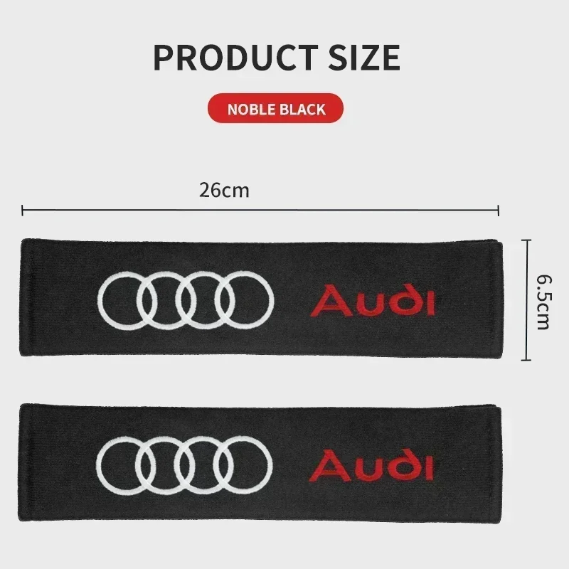 2 шт. автомобильный ремень безопасности наплечная накладка чехол для Audi A1 A3 A4 A5 A6 A7