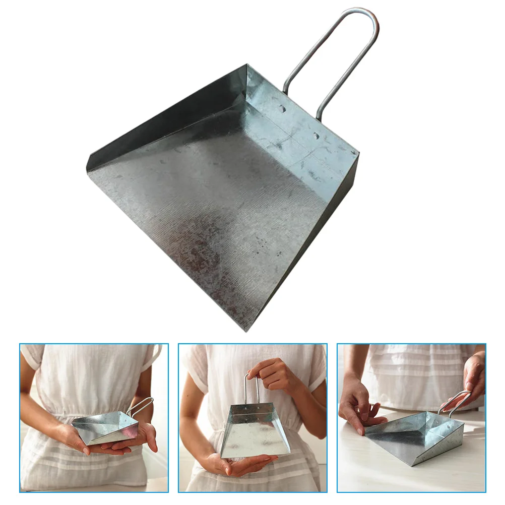 

Dustpan Cleaning Minigarbage Pan Kitchen Set Compact Dustpans Trash Hometiny Handheld Metal Desktop Housekeeping Duty Portable
