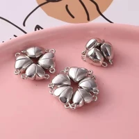 diy accessories 10mm heart magnet buckle necklace bracelet chain jewelry making supplies love necklace connector magnetic buckle