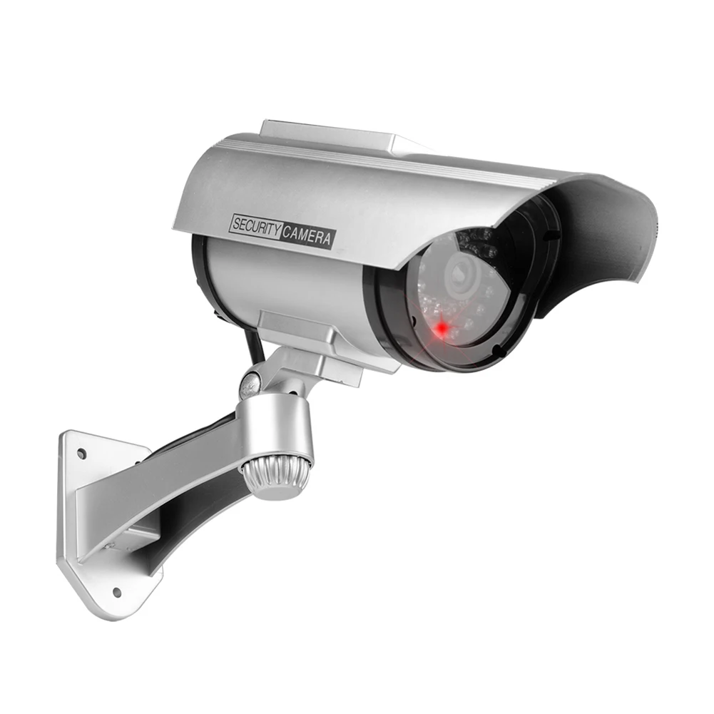 

LED Monitor Solar Fake Camera Simulation CCTV Surveillance Security Dummy Camera for Household Monitoring