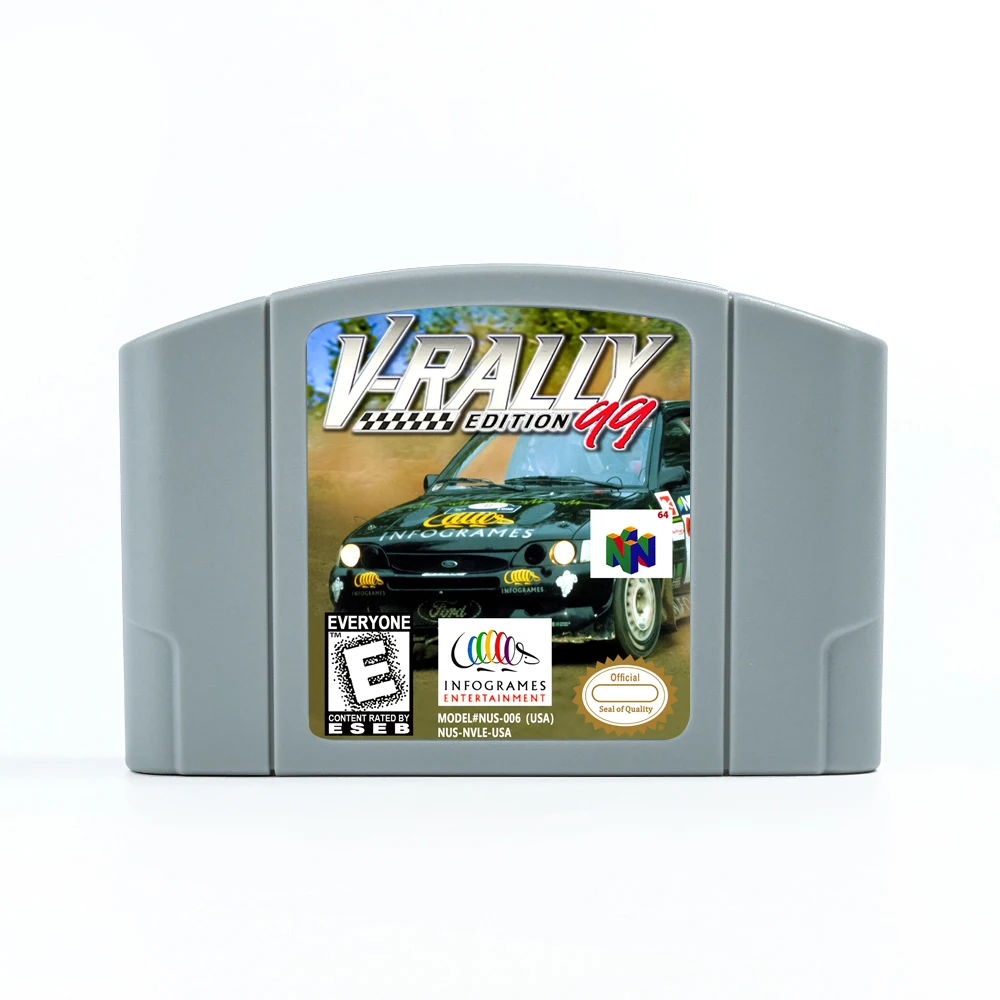 Игровой картридж V-Rally Edition 99 для ретро 64 бит