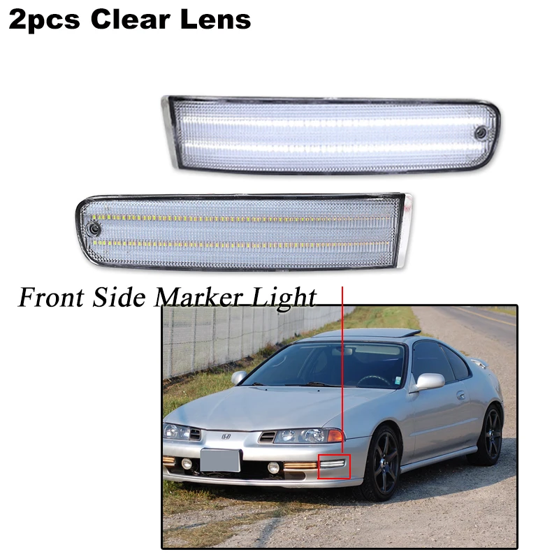 

Для Honda Prelude передний бампер последовательные янтарные указатели поворота в сборе и передние боковые габаритные огни парковочный фонарь DRL 92-96