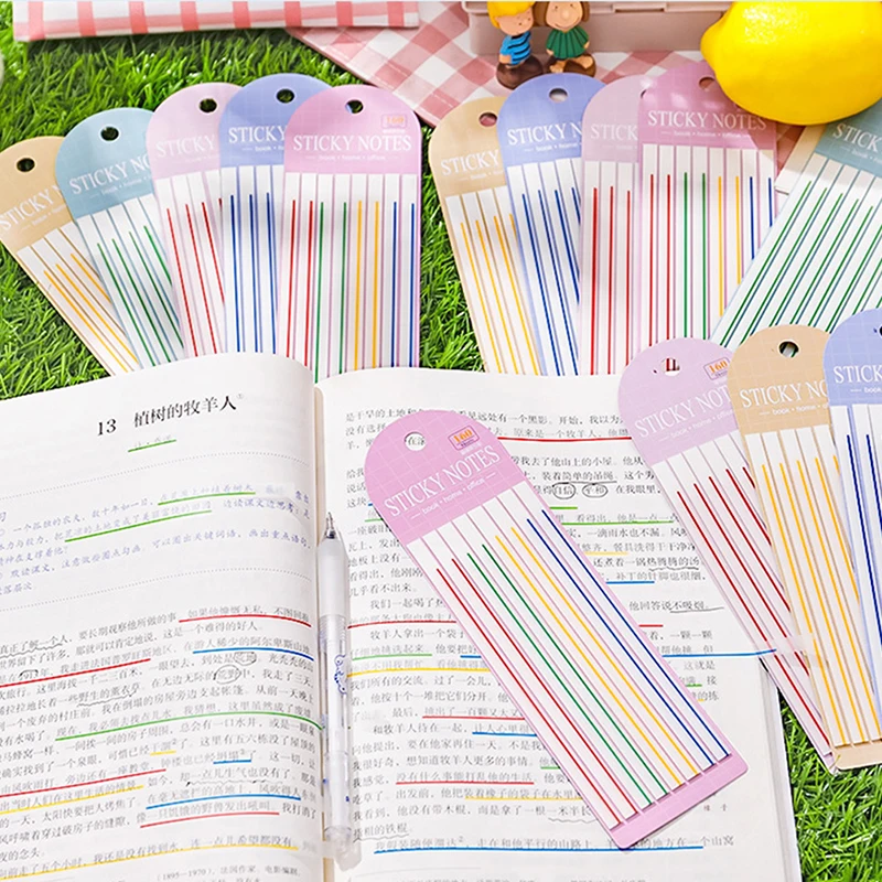 

160 Sheets Transparent Sticky Notes Pads Clear Notepad Waterproof Memo Pad for Journal School Office Stationery