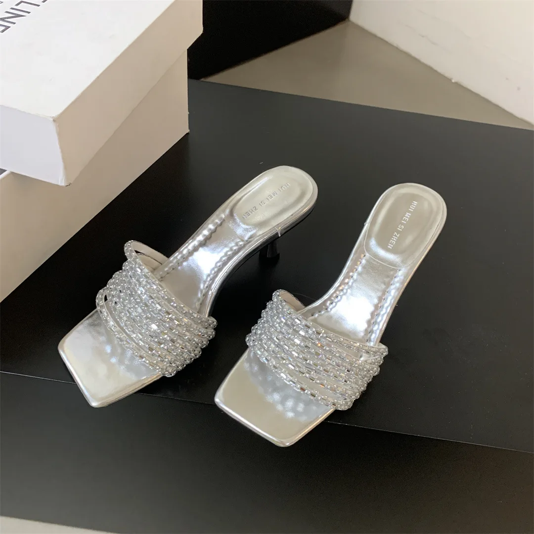 Туфли женские с перекрестной шнуровкой мягкие сандалии на квадратном каблуке