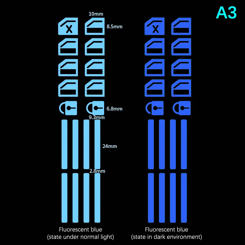 

1 шт. автомобильный стеклоподъемник светящийся переключатель кнопка наклейки дверь окно подъемник Ночная безопасность переключатель украшение флуоресцентные наклейки