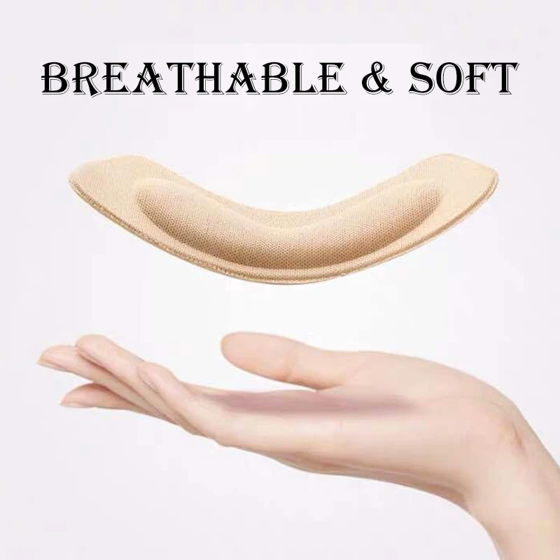10Pcs Heel Insoles Patch Pain Relief Anti-wear Cushion Pads Feet Care Heel Protector Adhesive Back Sticker Shoes Insert Insole