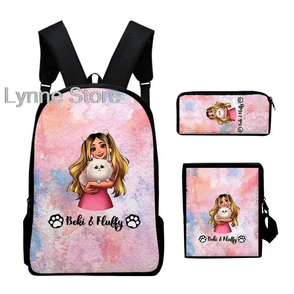 

New in Rebekah Wing Merch Beki Backpacks Boys Girls Teenage School Bags Students Cartoon Laptop Sports Travel Bags Cartoon