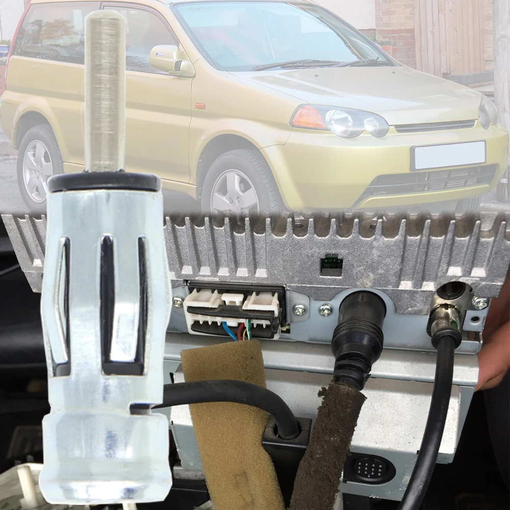 

Car Antenna Radio Stereo ISO To Din Adapter Conversion Socket Plug For Honda HR-V HRV GH1/2/3/4 1999 2000 2001 2002 2003 - 2006