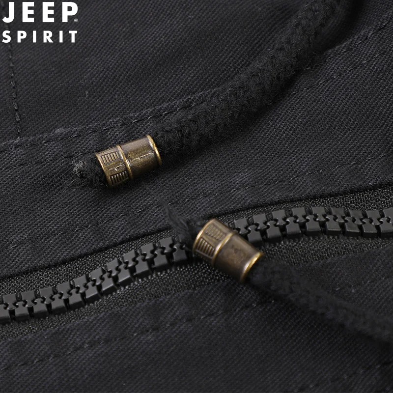 Мужской повседневный жилет с капюшоном JEEP SPIRIT уличная бархатная Толстая Удобная