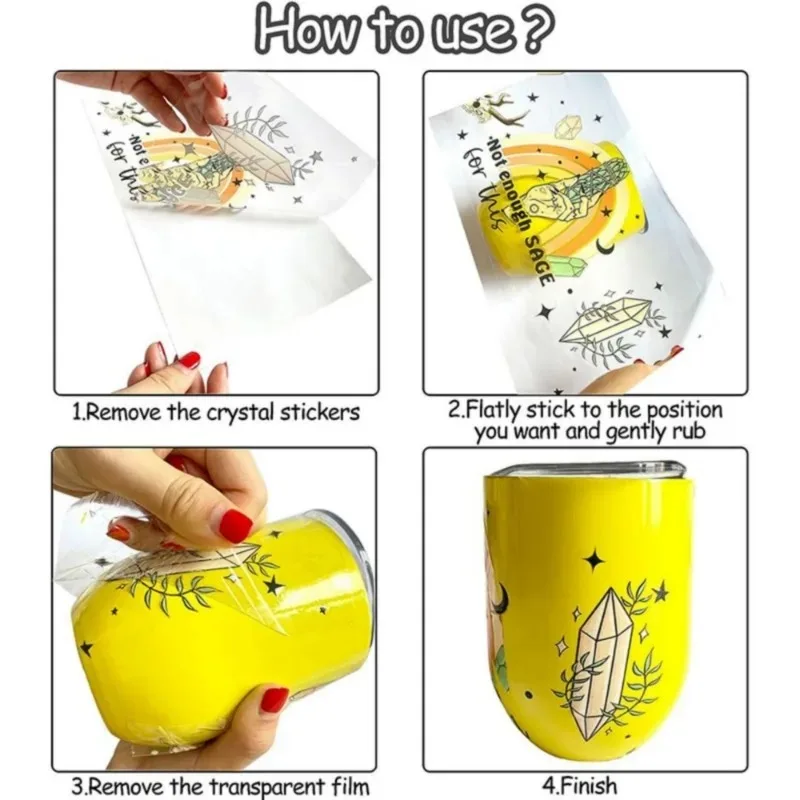 5 шт. забавные лягушки на День святого Валентина УФ-наклейки DTF водонепроницаемый