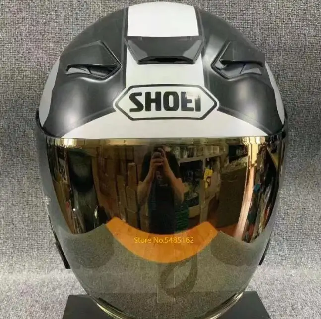 Новинка мотоциклетный шлем с открытым лицом Shoei J-круиз II адаптер цвет черный и