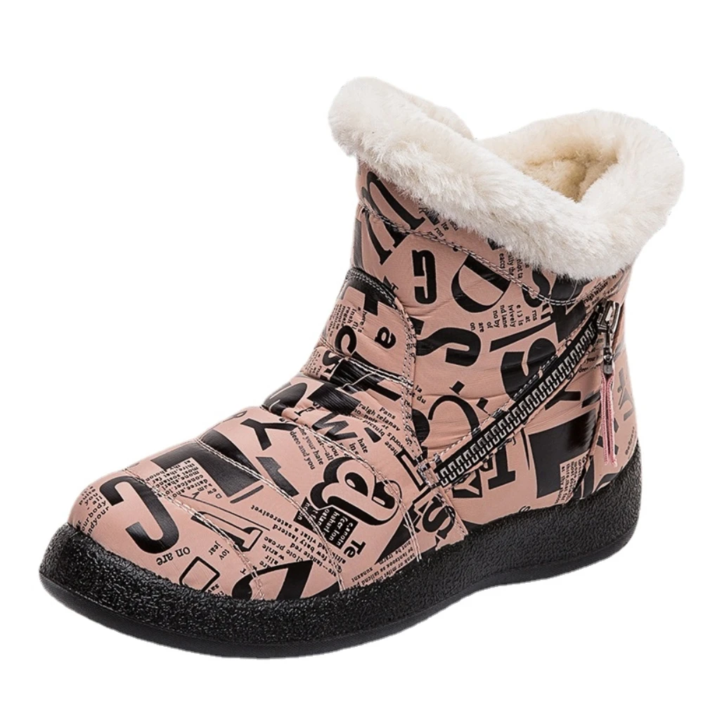 

Snow Boots Ladies Casual Boots Ladies Waterproof Ladies Shoes Warm Shoes Ladies Fur Thick Sole Winter Footwear Platform Shoes
