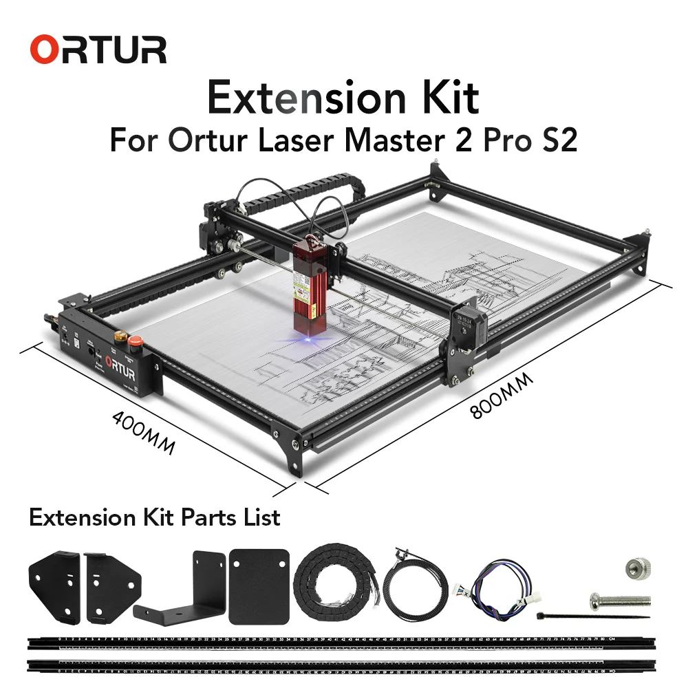 Комплект для лазерной гравировки Ortur Y-axis Laser Master 2 PRO S2 аксессуары увеличивающая