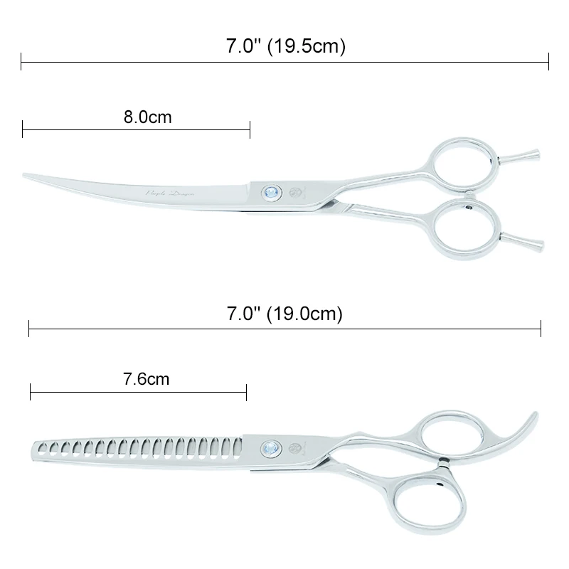 Фиолетовый дракон 7 0 &quotножницы для ухода за домашними животными острые режущие