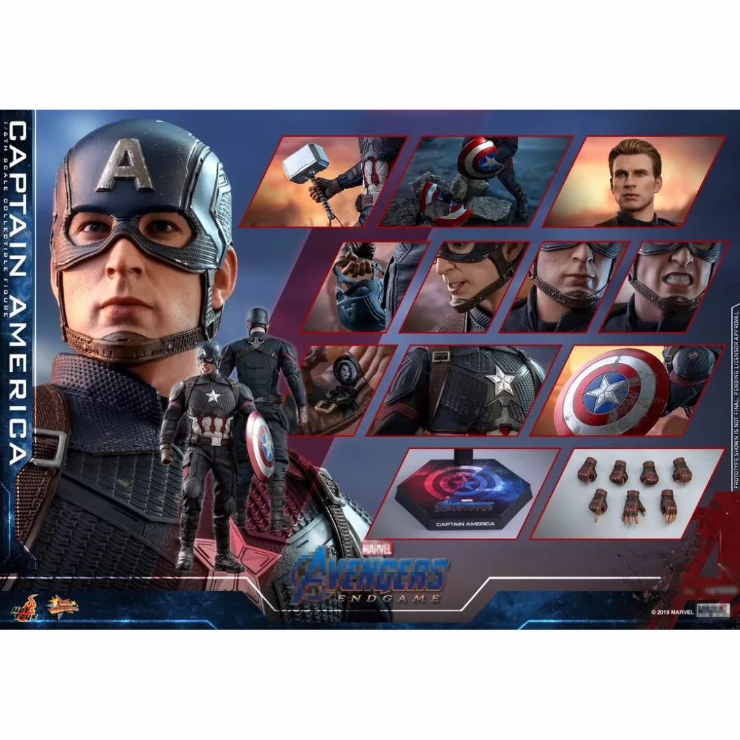 

100%Original HOTTOYS HT MMS536 1/6 AVG4 America 7.0 Steve Rogers Collectible Action Figure Model 31cm