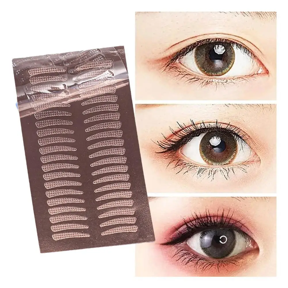 

Eyelid Tape Sticker Invisible Double Fold Eyelid Lace Paste Clear Beige Stripe Self-adhesive Natural Eye Tape Makeup Tool