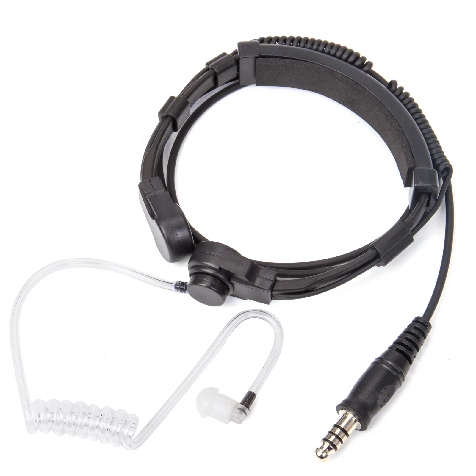 U94 PTT+7.1mm Tactical Telescopic Throat cControlled Walkie Talkie Headset for Motorola TLKR T80 T60 T5 T6200