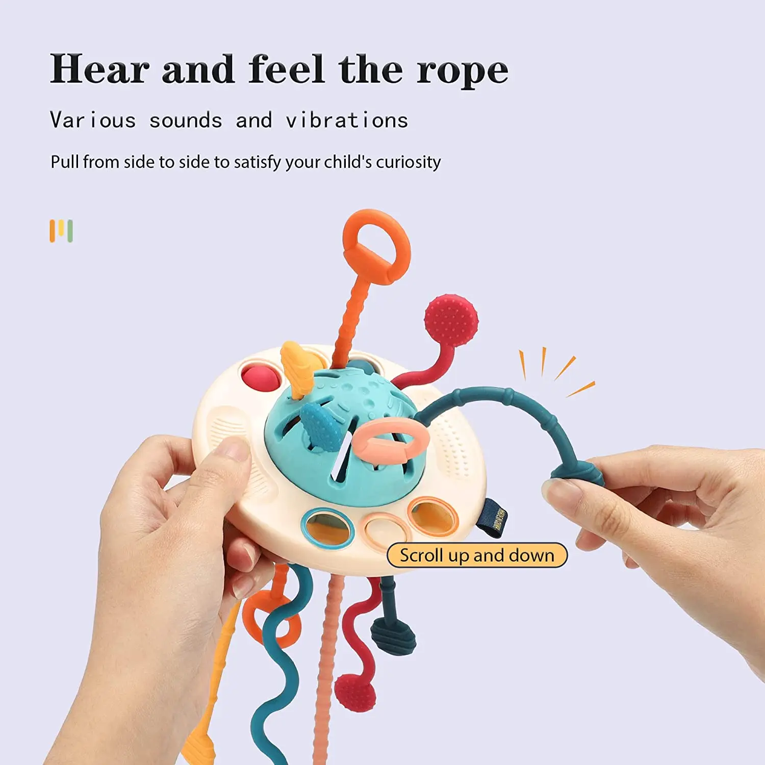 Development Teething Toys Montessori Sensory 1 2 Year Silicone Pull String Interactive Educational Toy For Baby 6 12 Months |