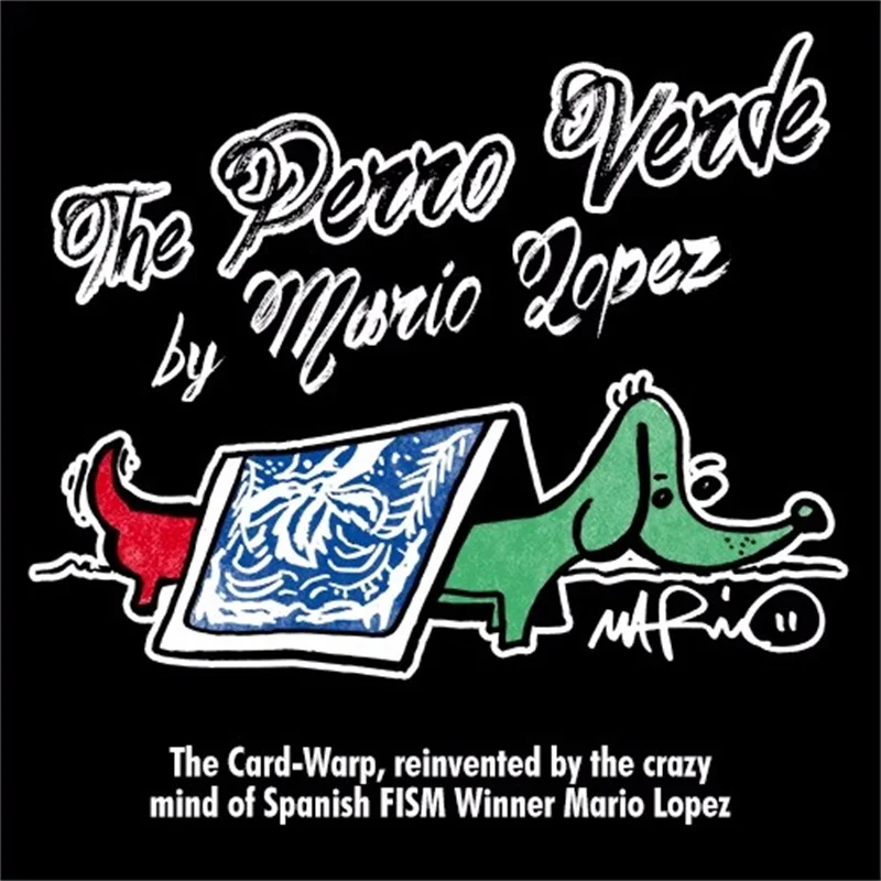 

Perro Verde by Mario Lopez magic tricks card changing colors Card-Warp magic props Magician Stage Illusions Comedy Magia