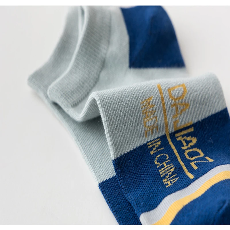 New Style 5 Pairs Women&Men Casual Fashion Cotton Contrast Color Socks for Spring and Summer