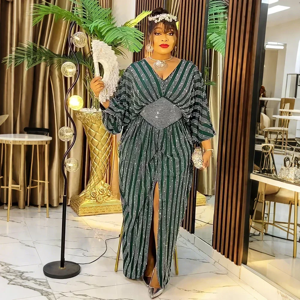 Африканские платья для женщин 2024 новая мода большие размеры длинное вечернее