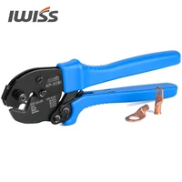 iwiss ap 50bi battery cable ring terminal crimper for 8 6 42awg copper cable lugsheavy duty wire lugs and battery cable ends