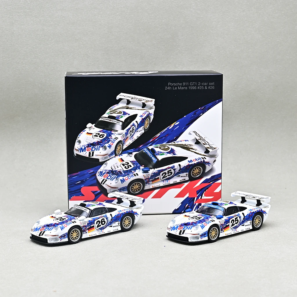 Фото 1:64 911 GT1 набор гоночных автомобилей из сплава, литая под давлением миниатюрная модель моделирования, украшение для взрослых, игрушка для мальчиков, подарок на детский фестиваль №3