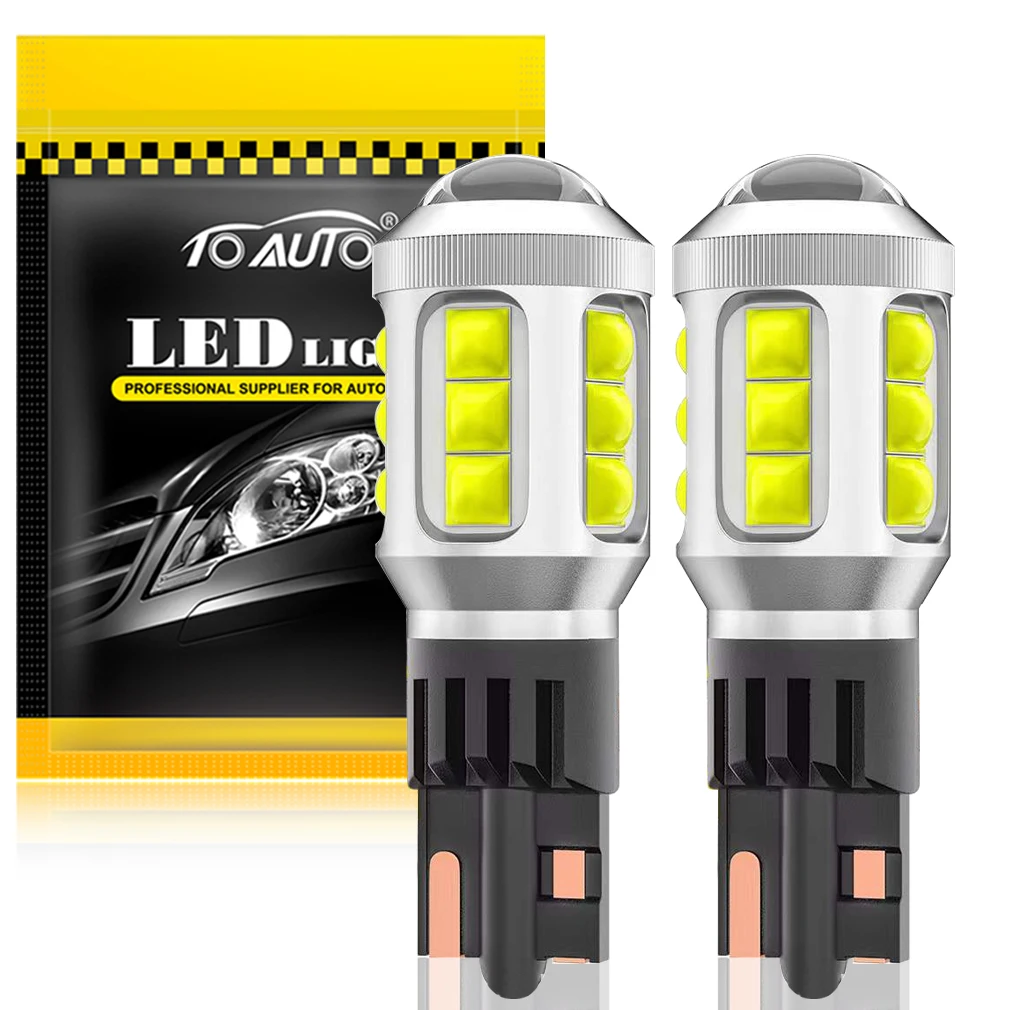 

2PCS T15 W16W 921 912 T16 902 LED Bulbs 4000LM Canbus No Error 3030 Chips Car Backup Reverse Light Auto Lamp 6000K White DC 12V