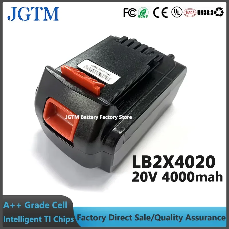 Сменная батарея JGTM Lbxr20 литиевая 20 в для Black Decker Lb20 Lbx20 Lbxr2020 Lbx4020 4000 мАч