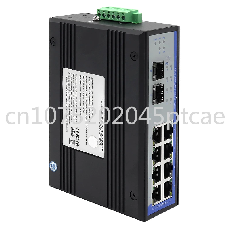 

Industrial Grade 8 Ports RJ45 Network Unmanaged POE Ethernet Switch 2 Gigabit Optical Fiber 1000M SEP SC UT-6428-POE