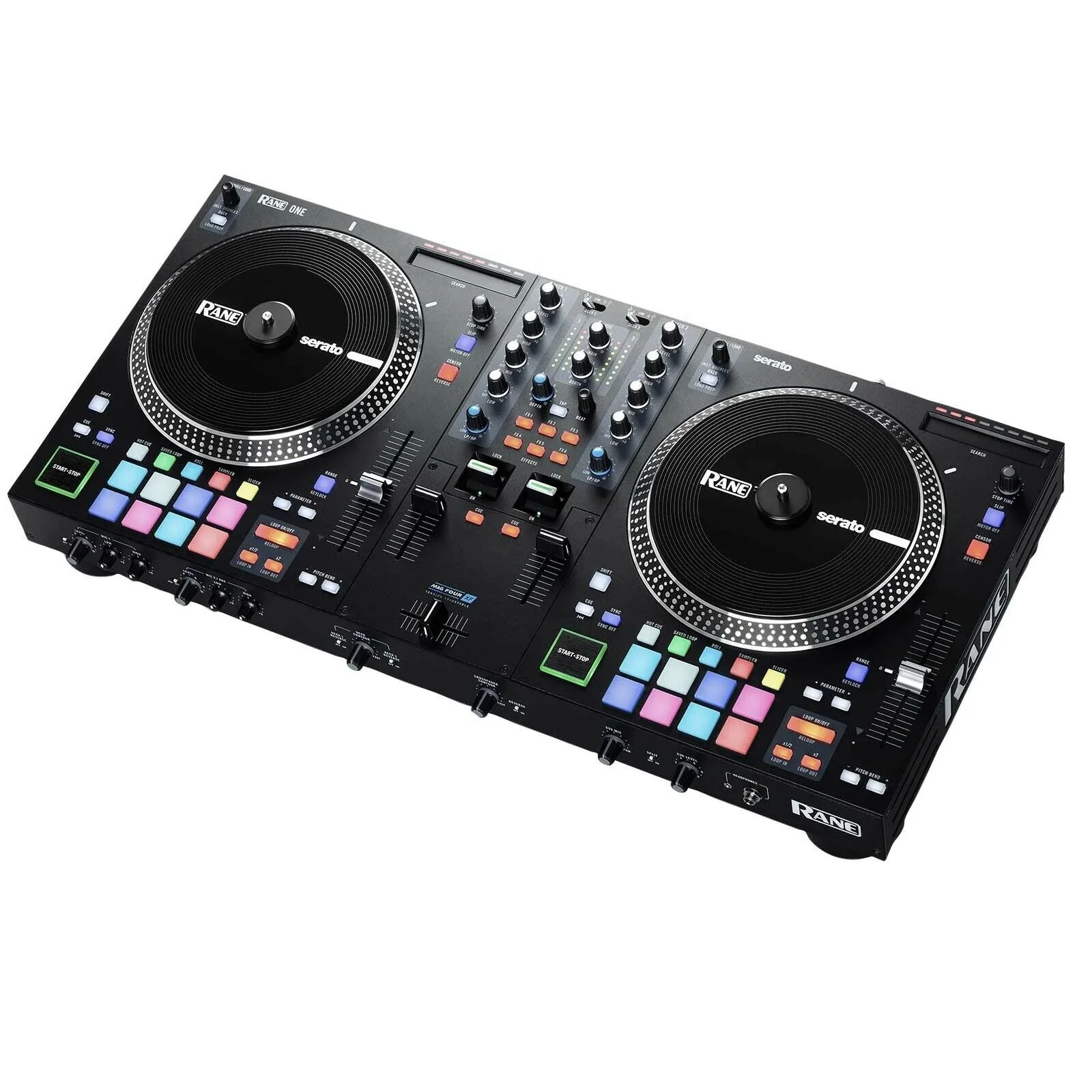 

SUMMER SALES DISCOUNT ON Buy With Confidence New Rane ONE 2 Channel Pro 7" Motorized Turntable Style Decks DJ Controller w Case