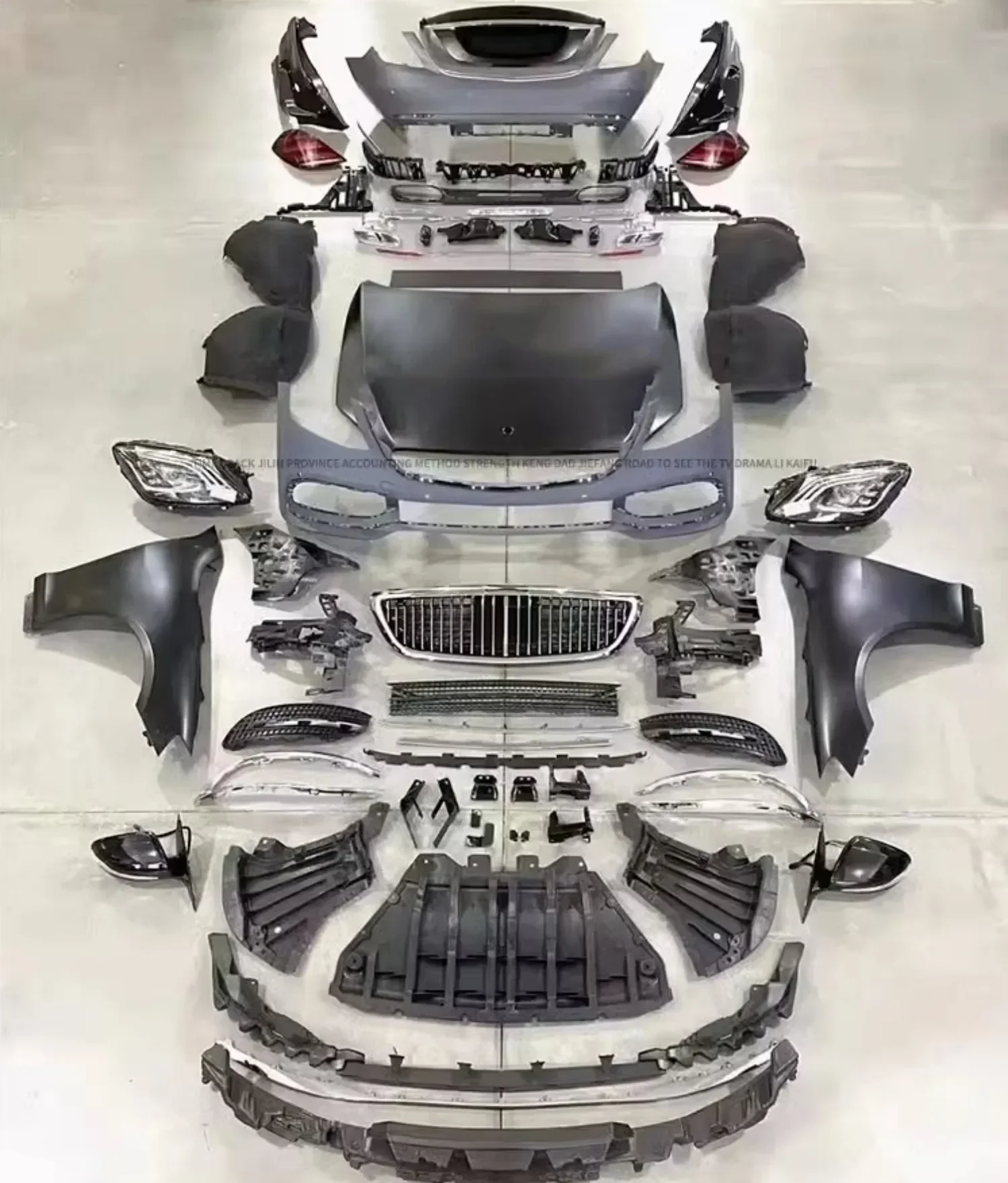 Автомобильный передний задний бампер объемный кузовный комплект для Mercedes Benz W221