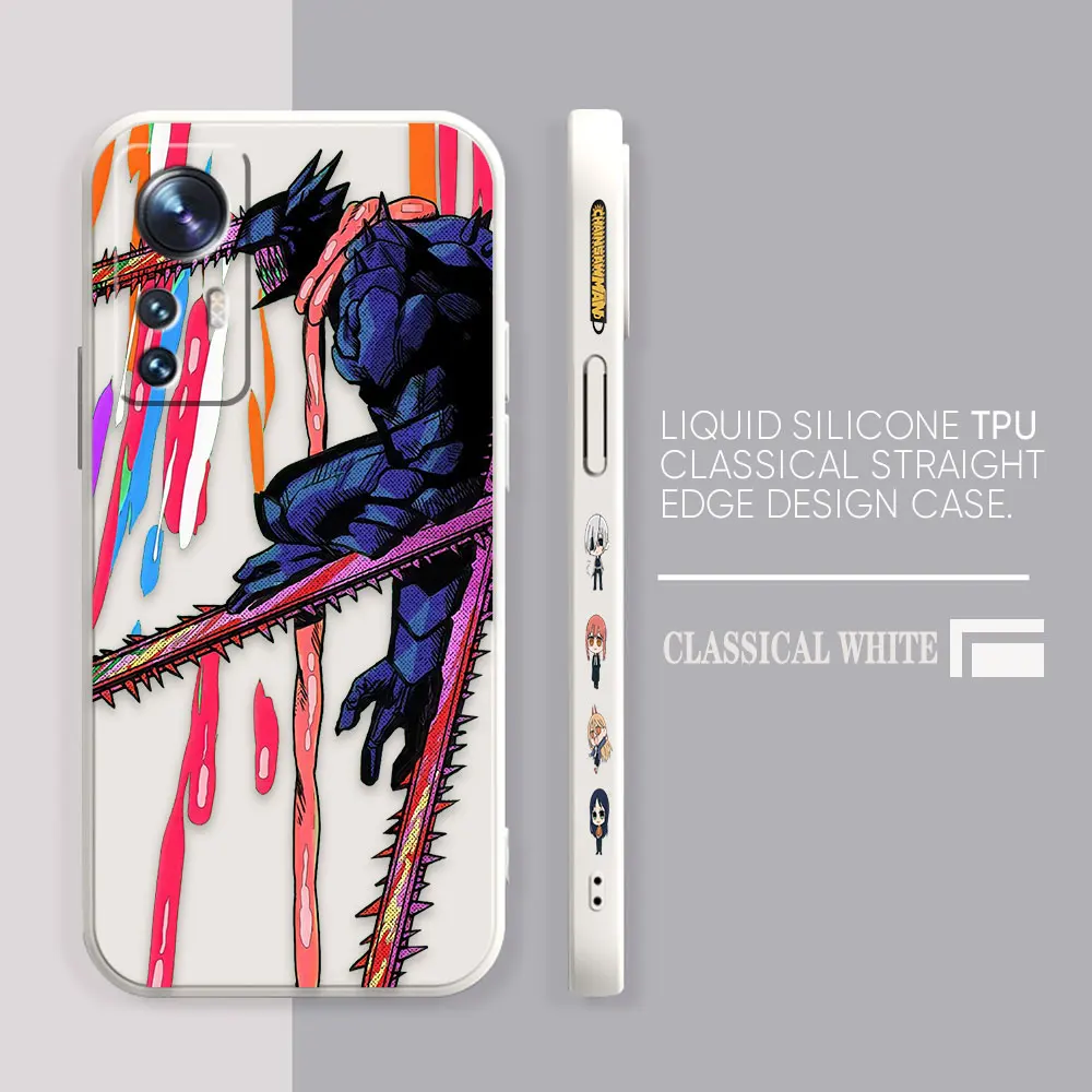 Phone Case For Xiaomi 13 12 12T 12S 11 11T 10 10S 9 8 Pro Ultra Lite Colour Case Cover Funda Cqoue Shell Capa DENJI Chainsaw Man