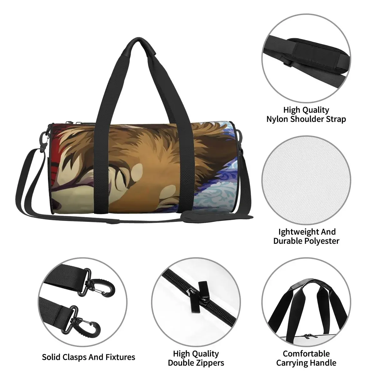Фото WolfQuest Goldilocks Большая спортивная сумка Водонепроницаемая дорожная сумка Duffle Сумки Сумка для фитнеса №4