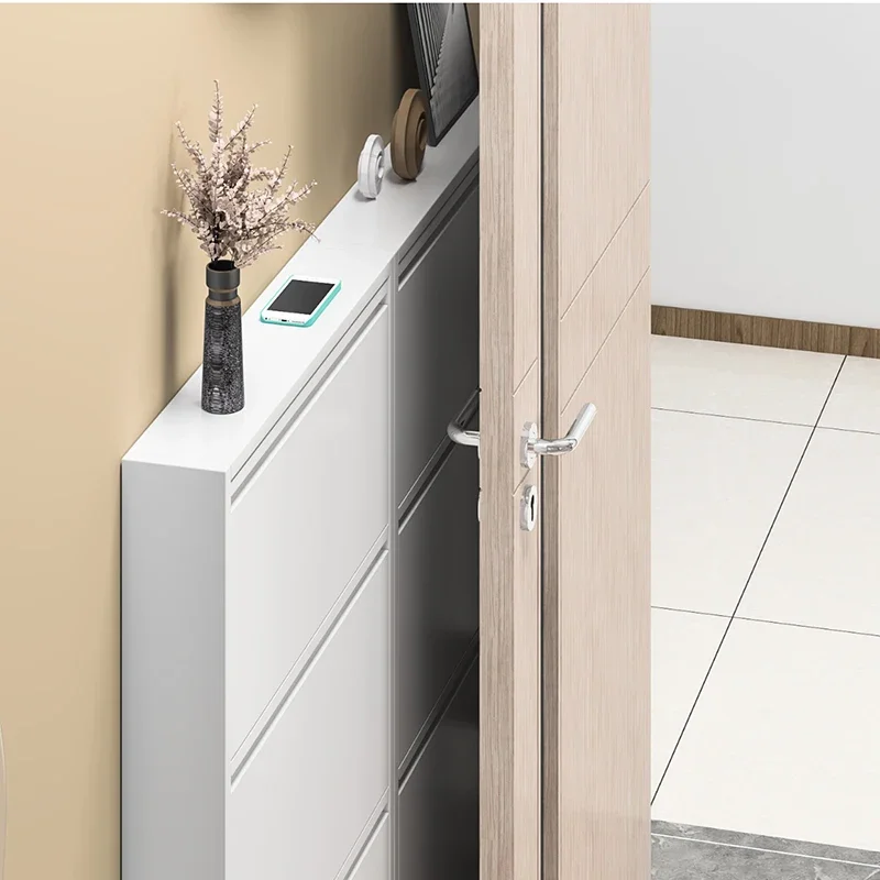 Многоцелевая ультратонкая простая полка для обуви многослойная хранения в