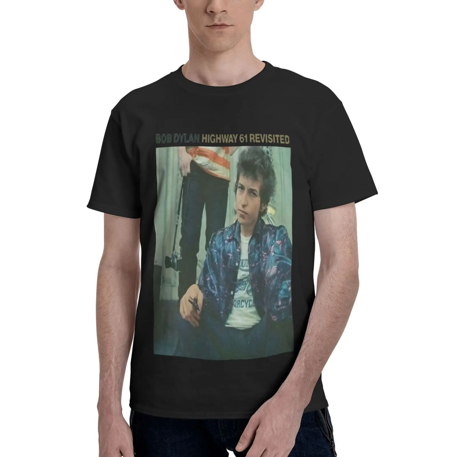 

Bob Dylan Highway 61 Revisited Wwhite Men T-Shirt Men's T-Shirt T-Shirts Man T Shirt For Men Men's Shirt Shirt Couples T-Shirt