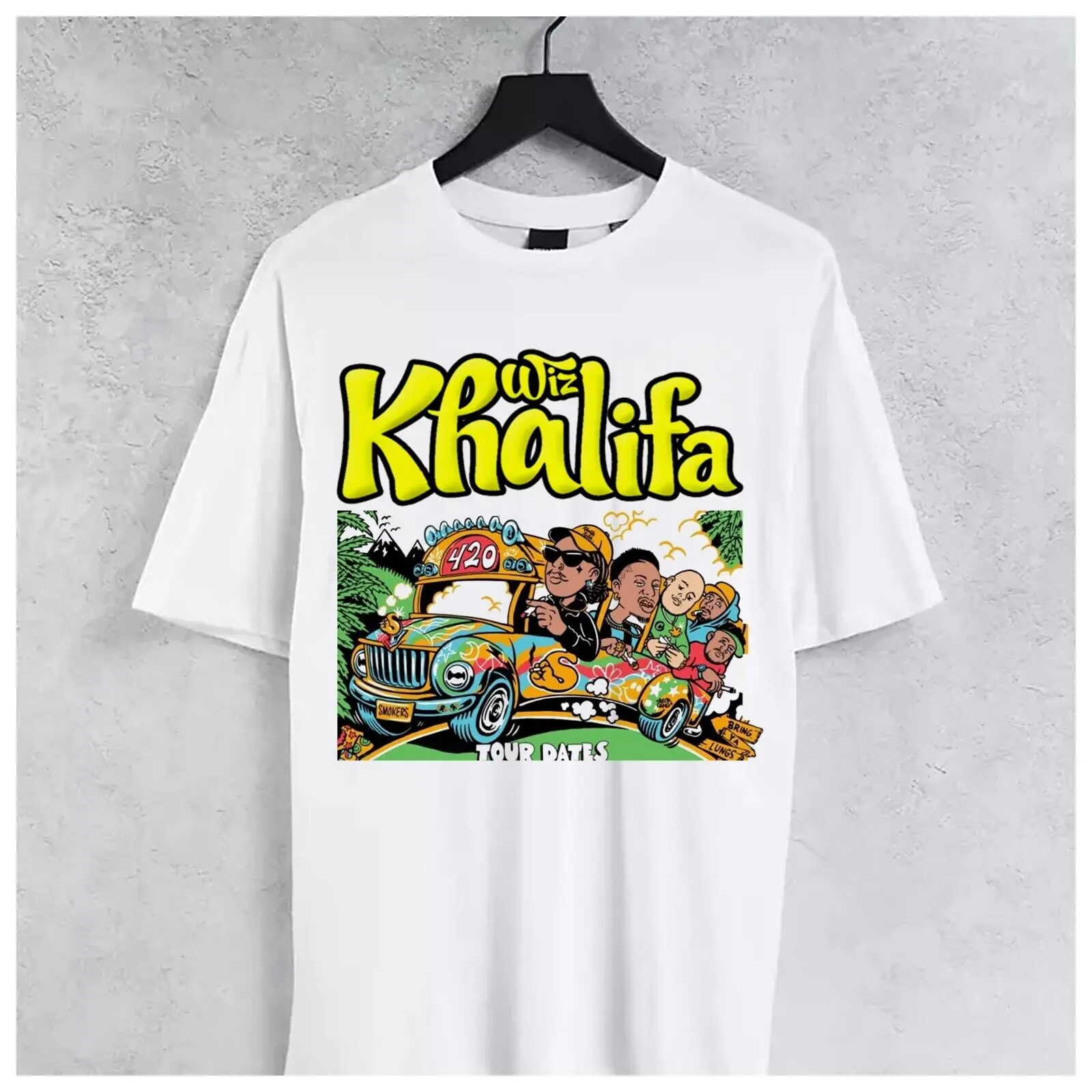 Wiz khalifa Tour новый подарок забавная Мужская футболка всех размеров NB184