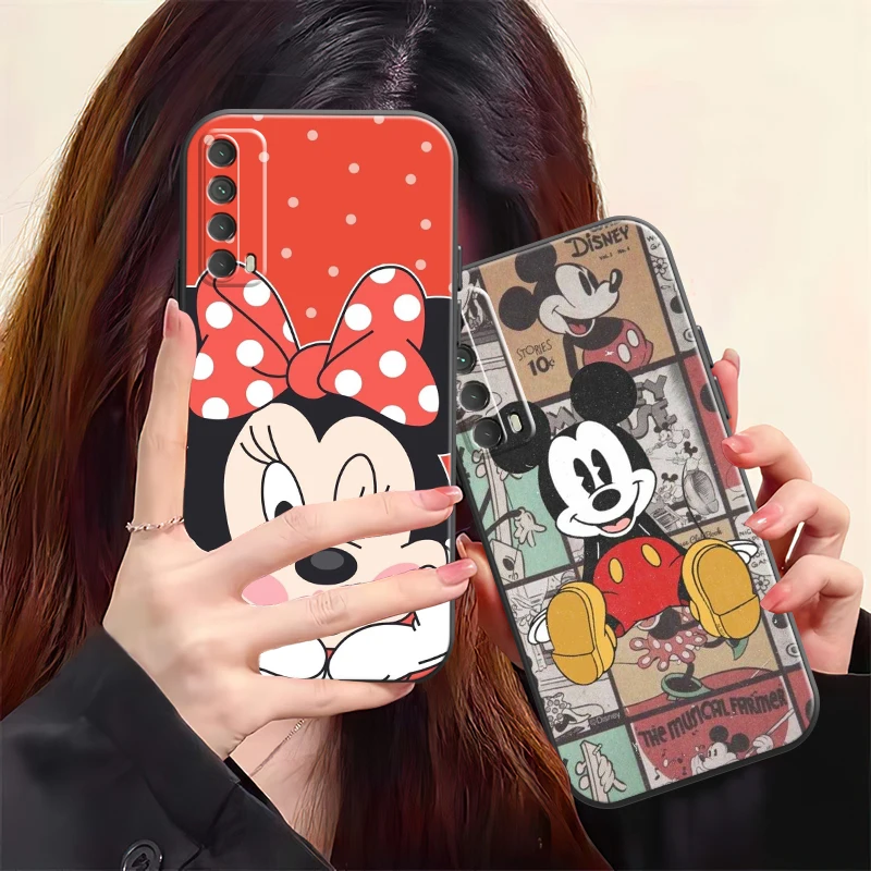 

Disney Mickey Mouse Phone Case For Huawei P Smart Z P20 P30 Honor 8X 9 9A 9X 10 10 Lite Soft Coque Carcasa Silicone Cover Back